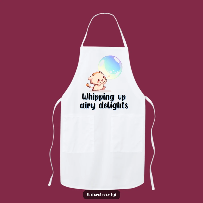 Funny Chef Apron: Bubble Chasing Creature for Playful Cooking