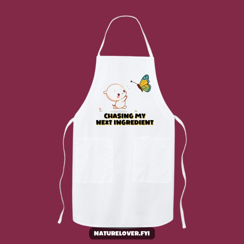 Funny Kawaii Chef Butterfly Apron - Cute Character, Perfect Funny Gift