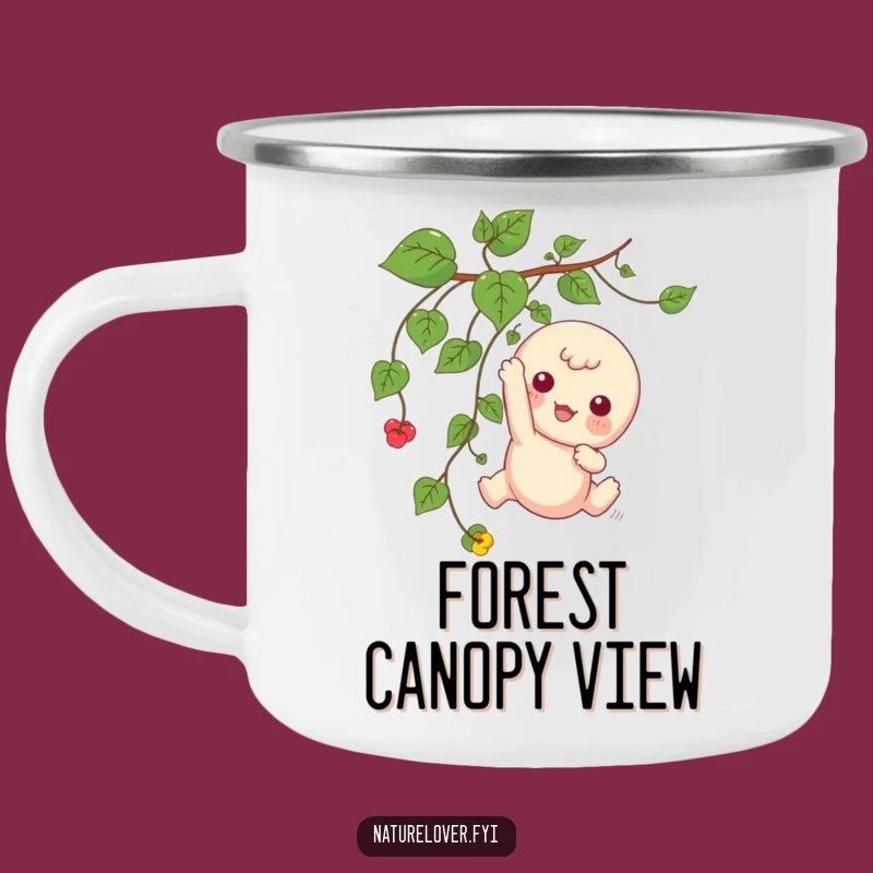 Funny Kawaii Vine Dweller Camping Mug: Hilarious Outdoor Gear for Playful Campers