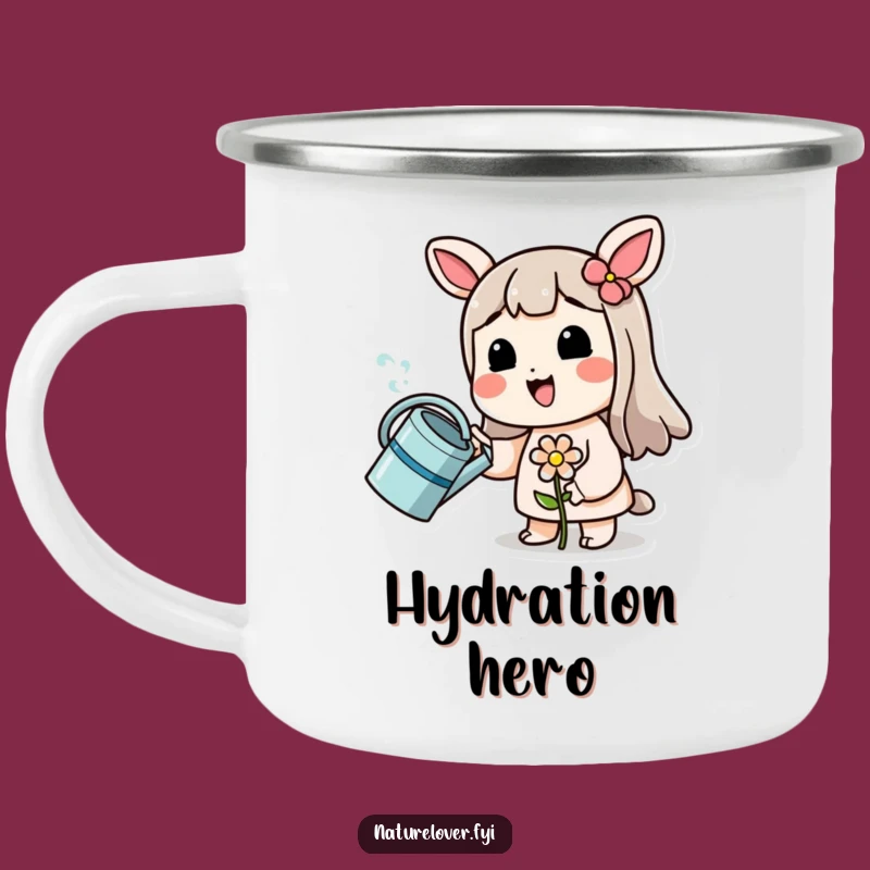 Funny Campfire Gardener Mug: Character, Flower, Outdoor Funny Gift