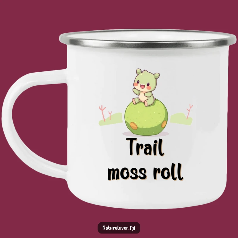 Funny Moss Ball Rider Camping Mug: Nature's Calm Brew - Perfect Funny Gift for Campers!