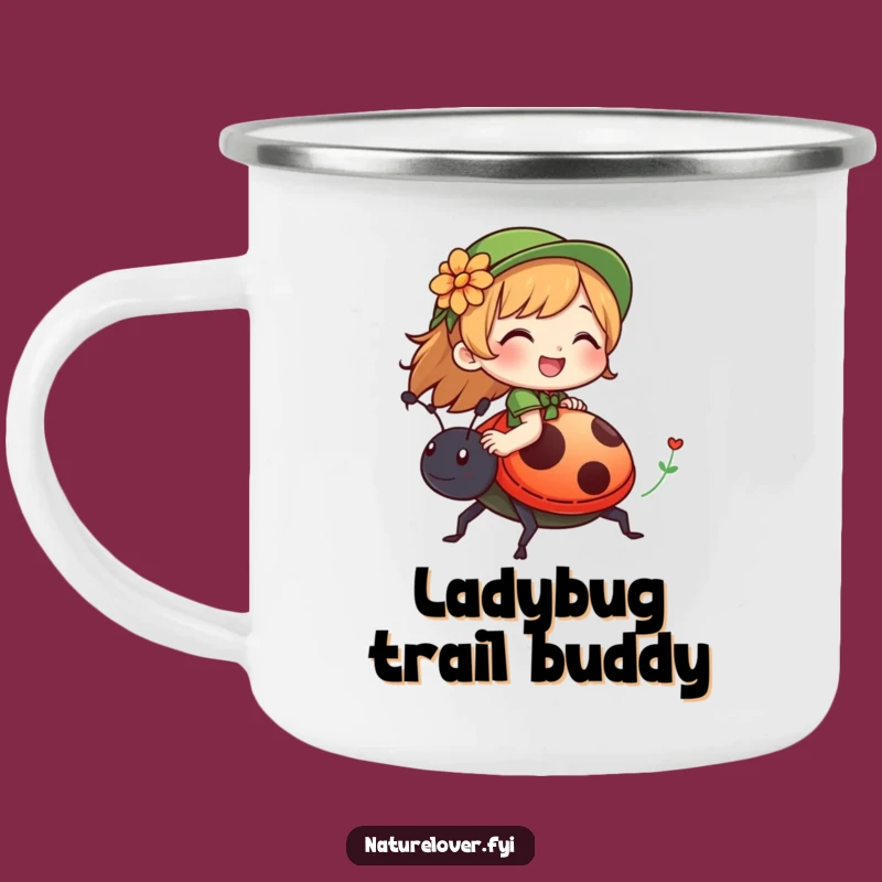 Funny Nature Lover Ladybug Camping Mug: Giggle Sips, Trail Fun