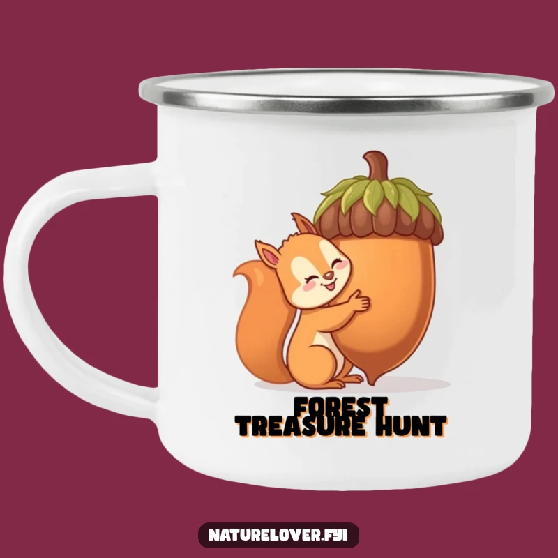 Funny Squirrel Giant Acorn Camping Mug - Adventure-Ready Humor Gift