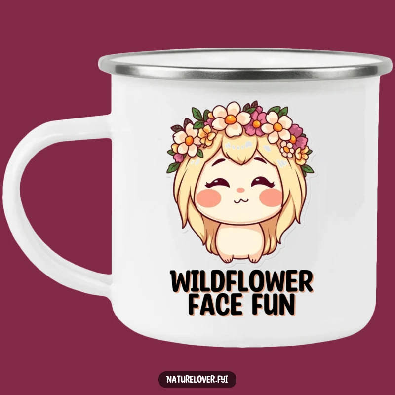 Funny Nature Lover Flower Camping Mug: Goofy Outdoor Adventure Gift