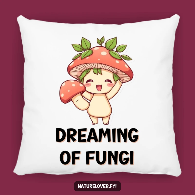 Funny Mushroom Hug Pillow: Cute Character Cushion, Comfy and Hilarious Gift