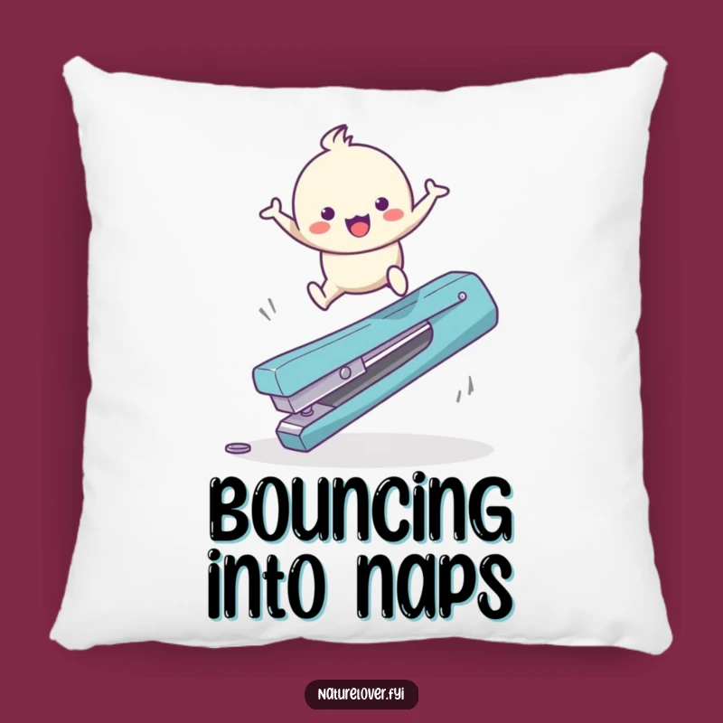 Funny Twig Leaper Pillow: Cute Bouncing Character's Giant Obstacle Surprise Accent