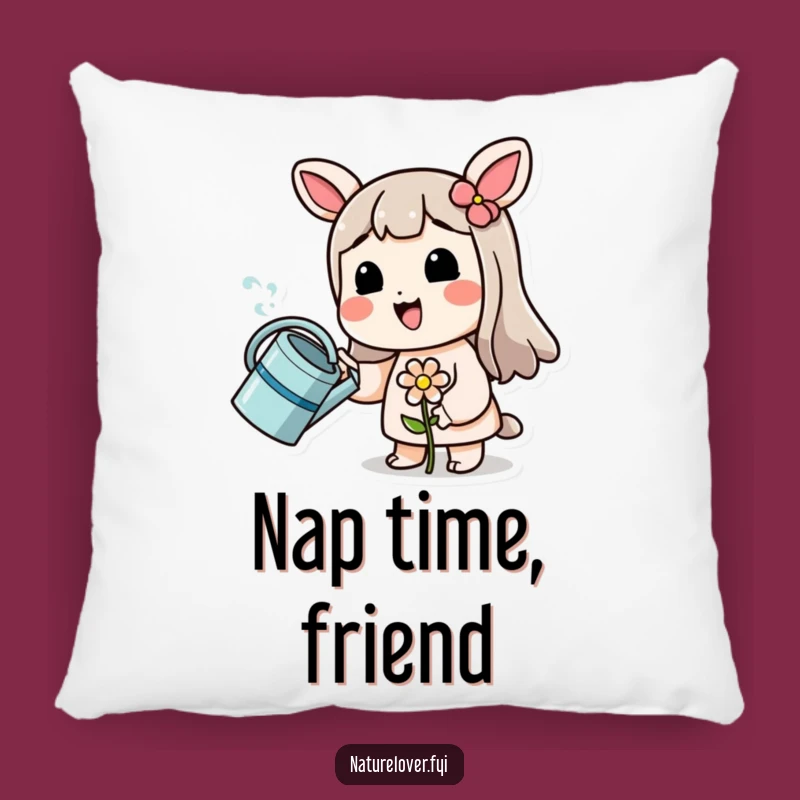 Funny Plant Parent Pillow: Smiling Gardener, Soft and Humorous Funny Gift