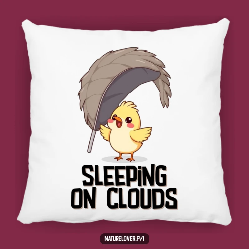Funny Bird Massive Feather Nest Pillow - Comfy & Hilarious Decor