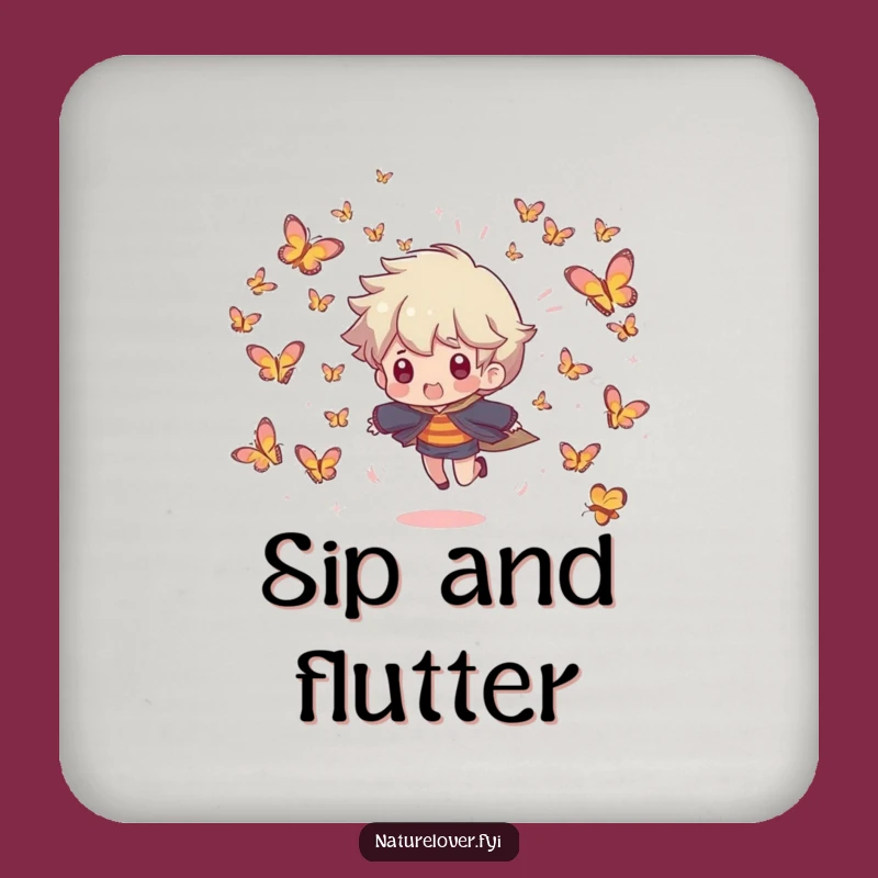 Funny Butterfly Swarm Coaster: Protect Surfaces with Whimsical Charm