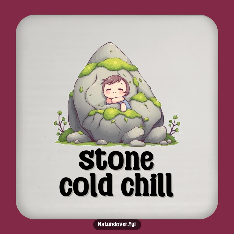 Funny Hugging Rock Coaster: Protect Surfaces Nature Style, Hilarious Gift