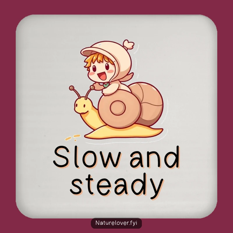 Funny Snail Race Coaster: Hilarious Protection for Your Surfaces