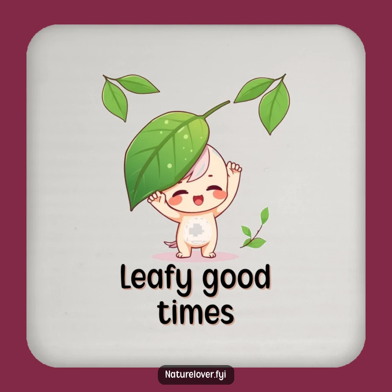 Funny Leaf Balance Playful Coaster - Protect with Playfulness