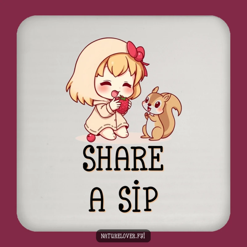 Funny Berry Sharing Coaster Set: Add Sweetness to Your Table