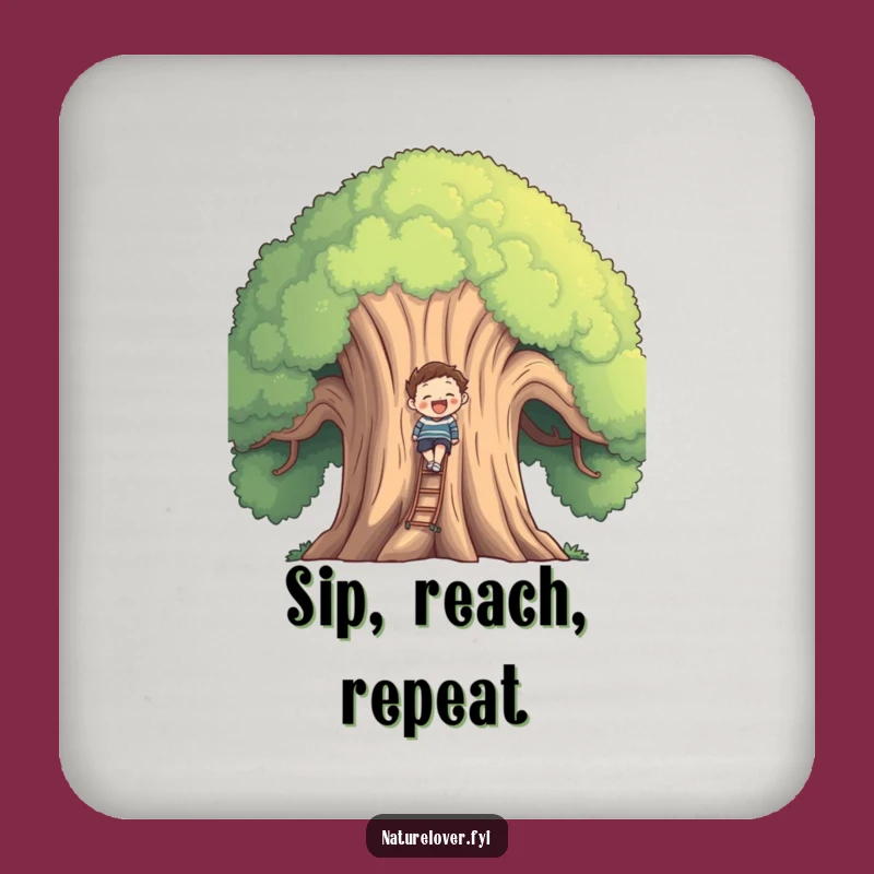 Funny Tree Hugger Coasters - Gentle Protection, Perfect Funny Gift