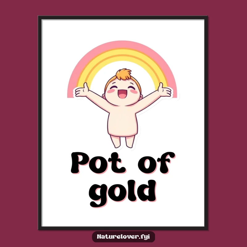 Funny Rainbow Vision Poster: Whimsical Art for a Brighter Space