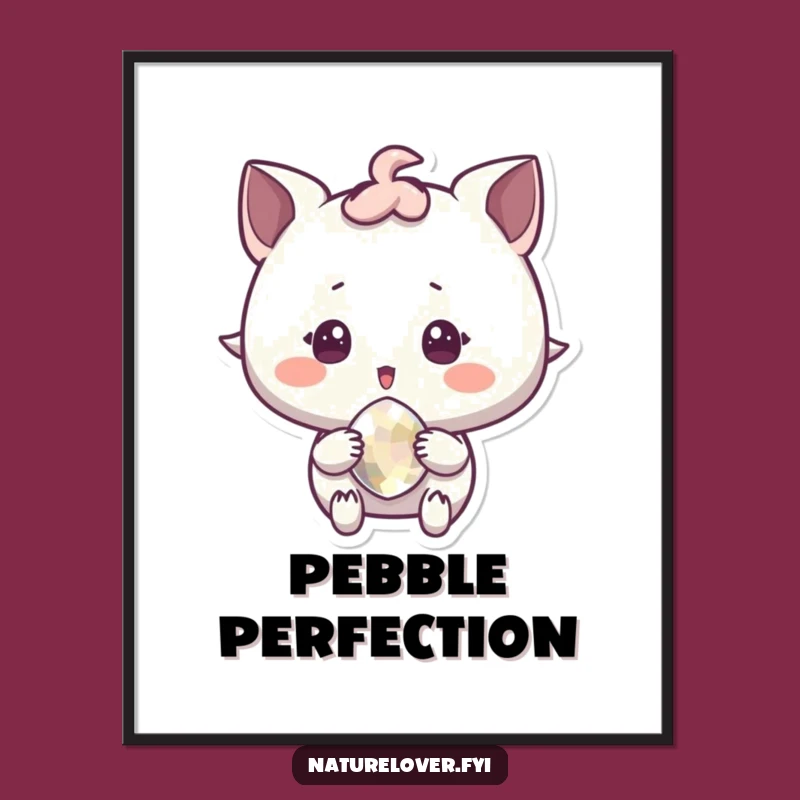 Funny Sparkling Pebble Delight Poster - Illuminate Your Space