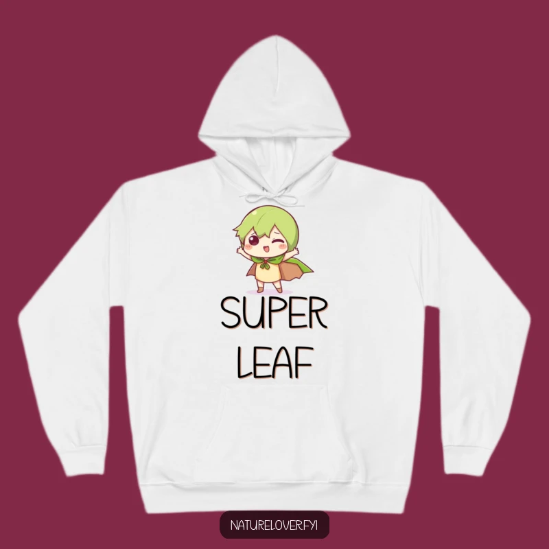 Funny Leaf Cape Hoodie: Cozy Character Power, Ultimate Warm Funny Gift for Imaginative Fun