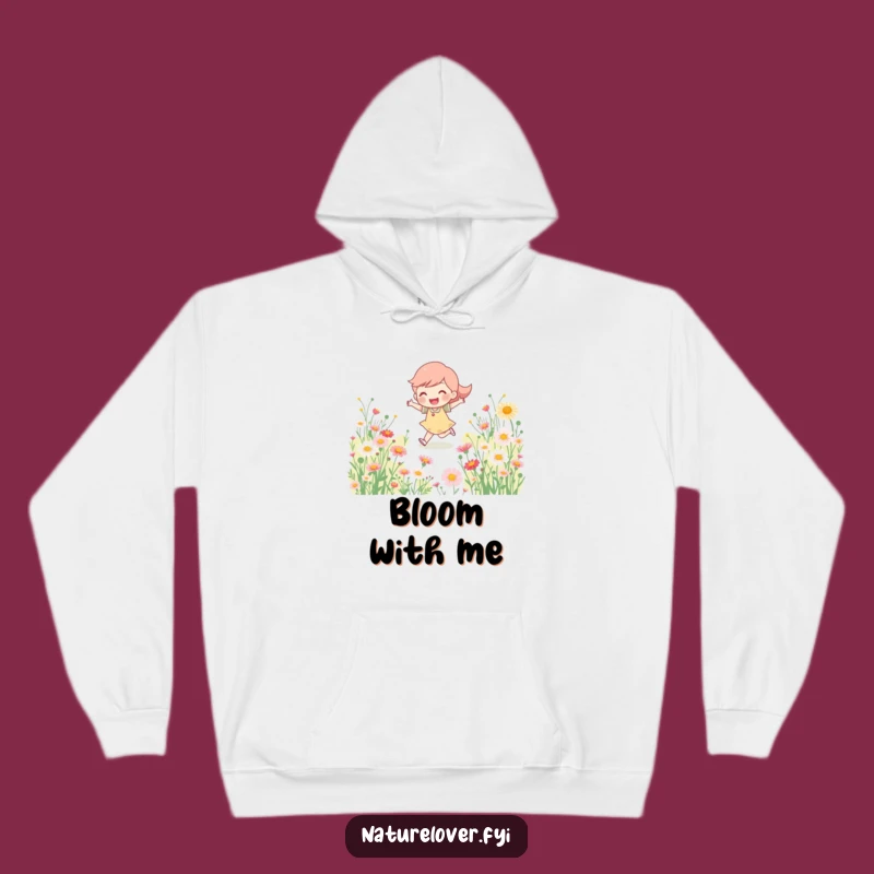 Funny Meadow Wanderer Hoodie, Cozy Character Apparel for Joyful Exploration