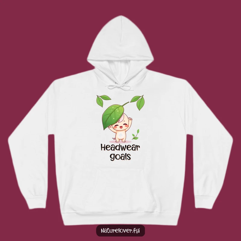 Cozy Funny Leaf Balance Hoodie - Wear Your Playfulness