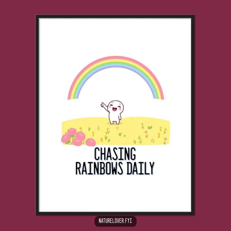 Free Printable Rainbow Pointer Art - Funny Downloadable Decor for Inspiring Spaces