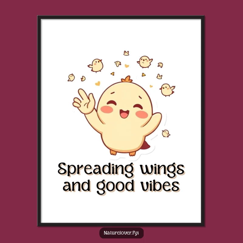 Free Printable Wall Art: Birdy Waves Hello, Hilarious DIY Downloadable Art for Cheerful Decor
