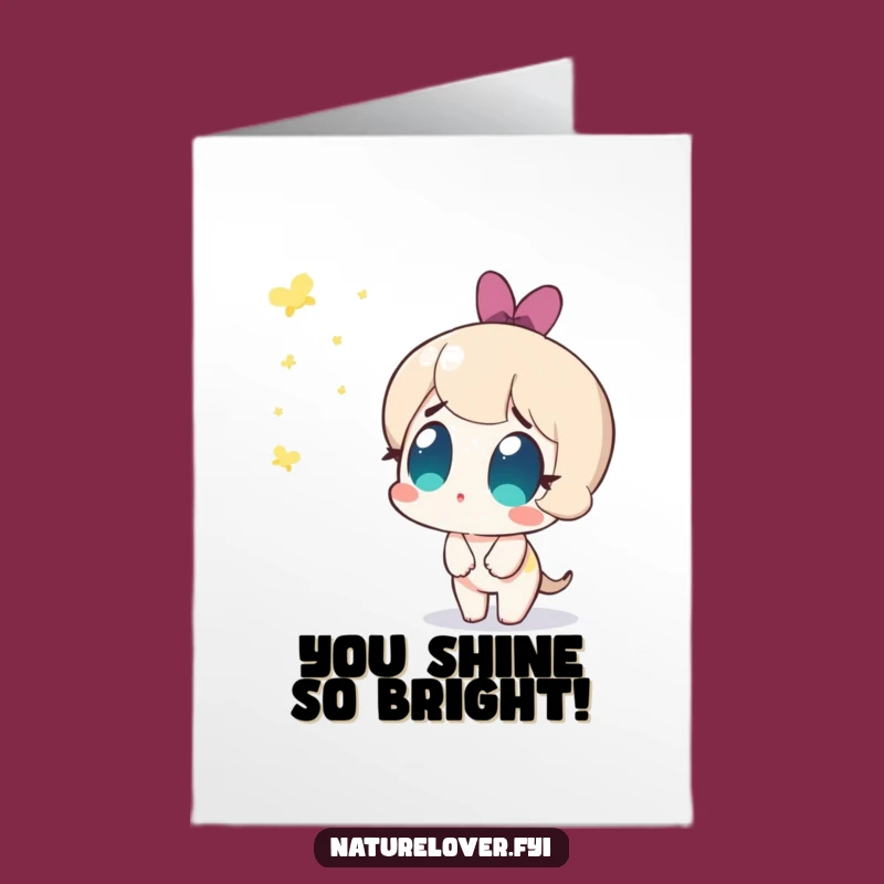 Free Printable Congrats Card: Amazed Firefly Character - Enchanting Downloadable Gift