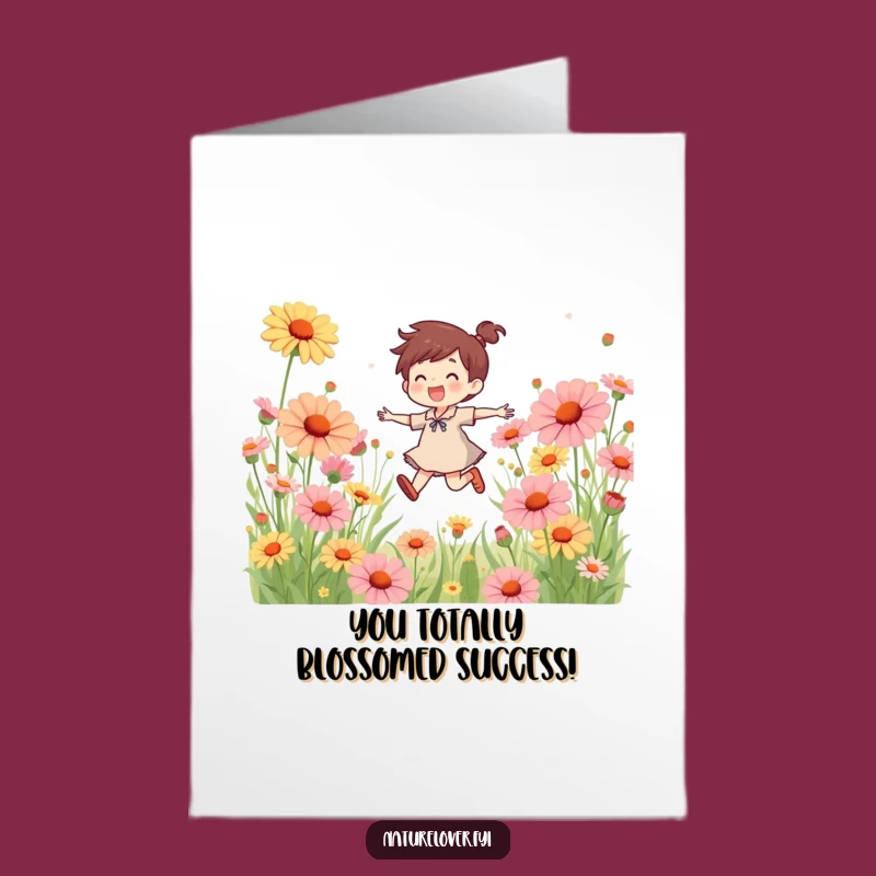 Free Printable Congrats Card: Wildflower Skipper's Playful Bloom - Downloadable Celebration!