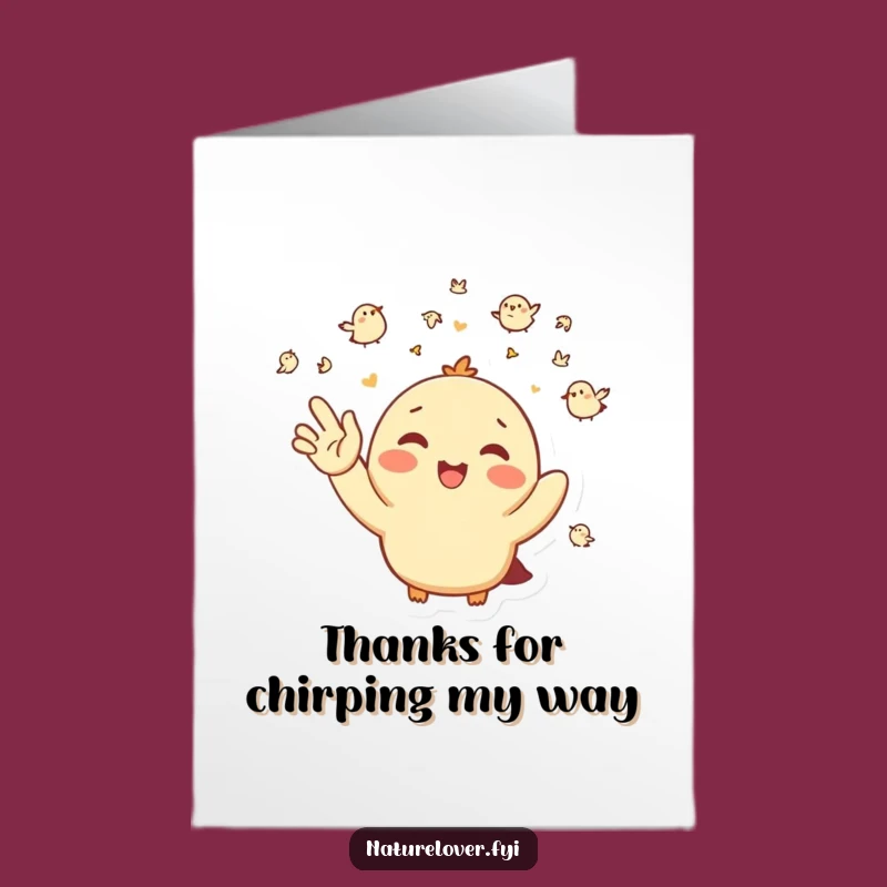 Free Printable Thank You Card: Birdy Says Thanks, Heartfelt DIY Downloadable Appreciation Gift