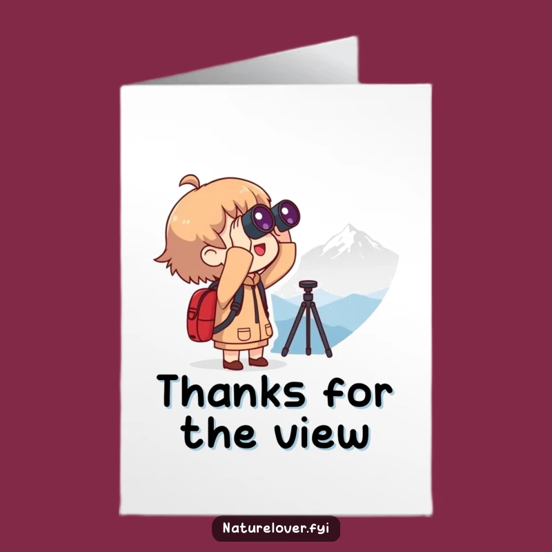 Free Printable Thank You Card: Mountain View Thanks, Perfect DIY Downloadable Gift!