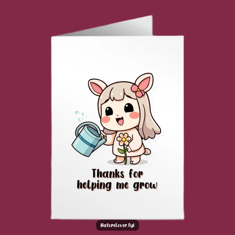 Free Printable Thank You Card: Funny Gardener, Perfect DIY Downloadable Gift!