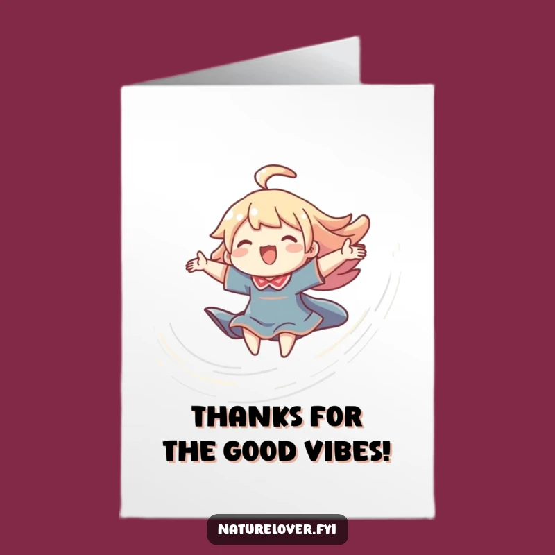 Free Printable Thank You Card: Breeze Rider to Express Your Gratitude