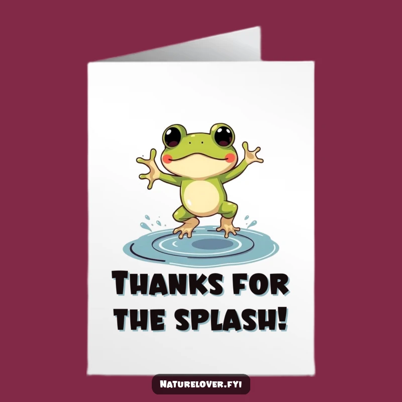 Free Printable Thank You Card: Frog Ink Gratitude, Hilarious Downloadable Gift