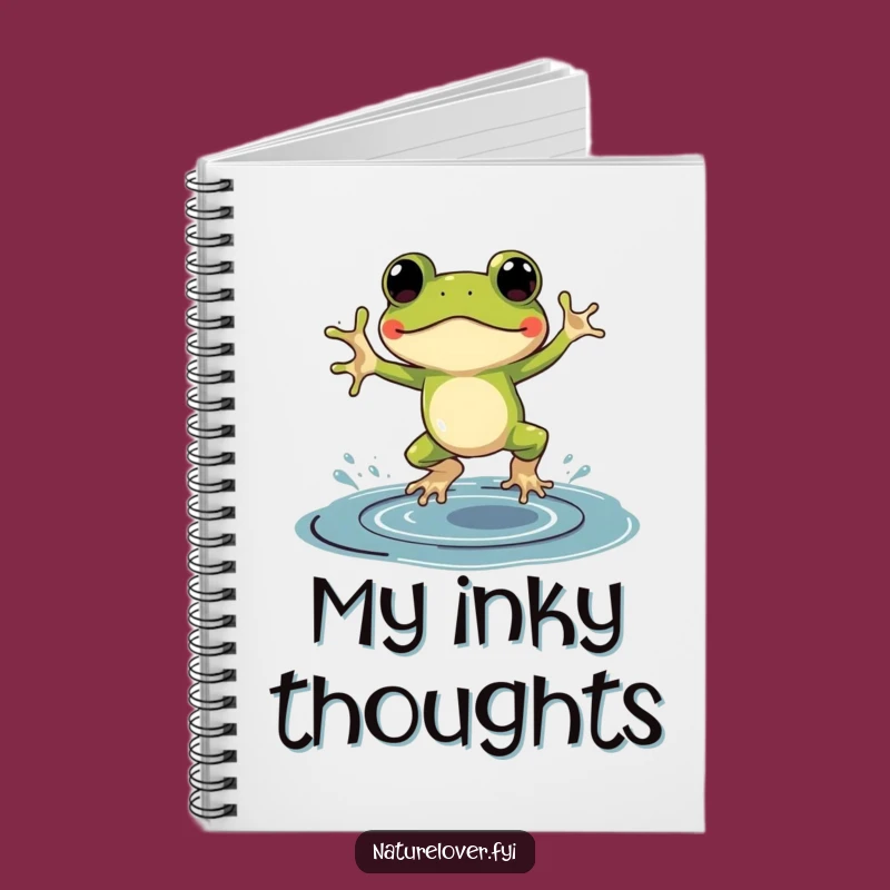 Funny Frog Galoshes Notebook: Jot Down Your Splashy Ideas