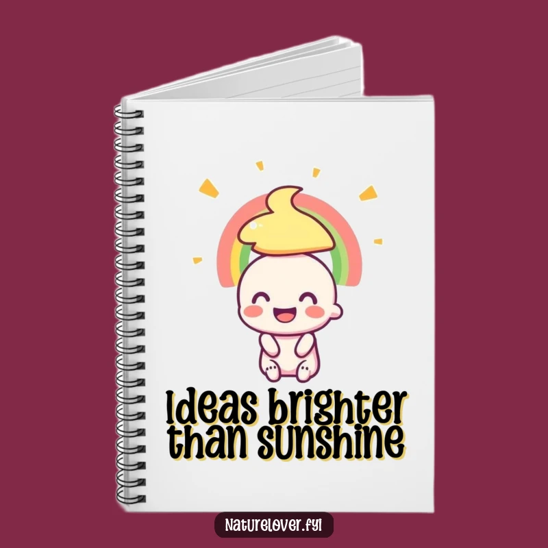 Funny Journal: Tiny Character's Rainbow Admiration Notebook for Ideas