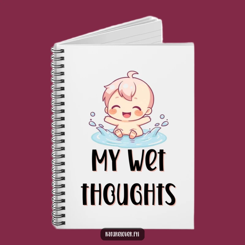 Funny Puddle Splash Notebook: Joyful Thoughts, Creative Journal, Funny Gift
