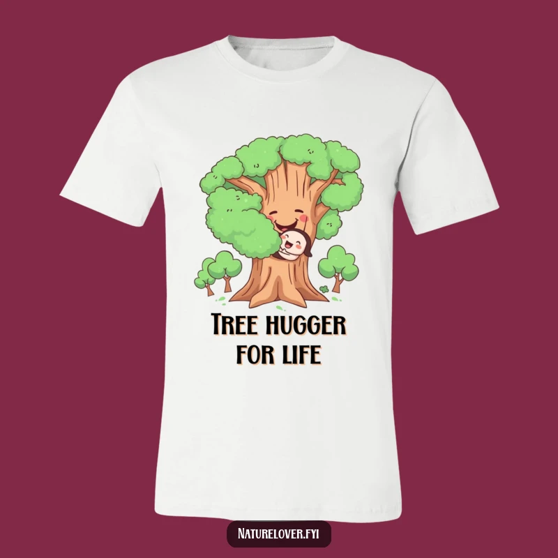 Funny Hugging Tree T-Shirt: Wear Your Love for Nature and Smiles