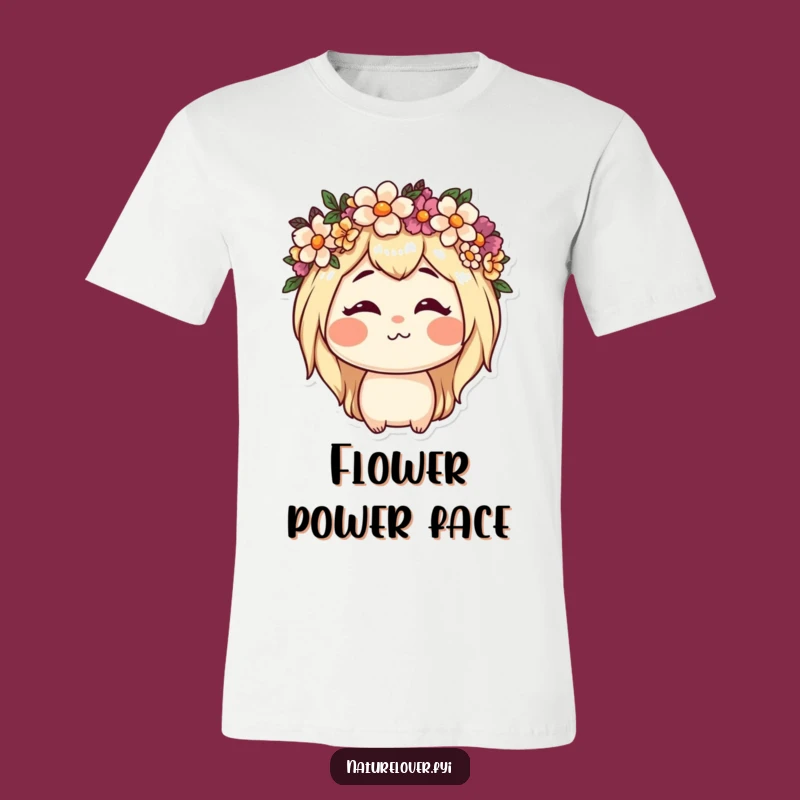 Funny Nature Lover Flower Face T-Shirt: Goofy Character Tee Gift