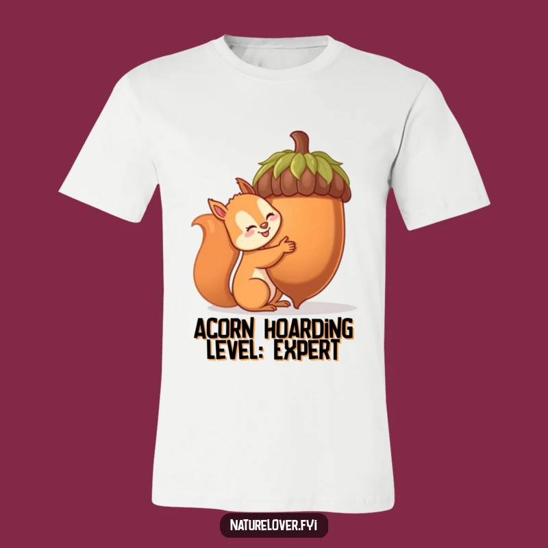 Funny Squirrel Oversized Acorn T-Shirt - Hilarious Animal Tee Gift Idea