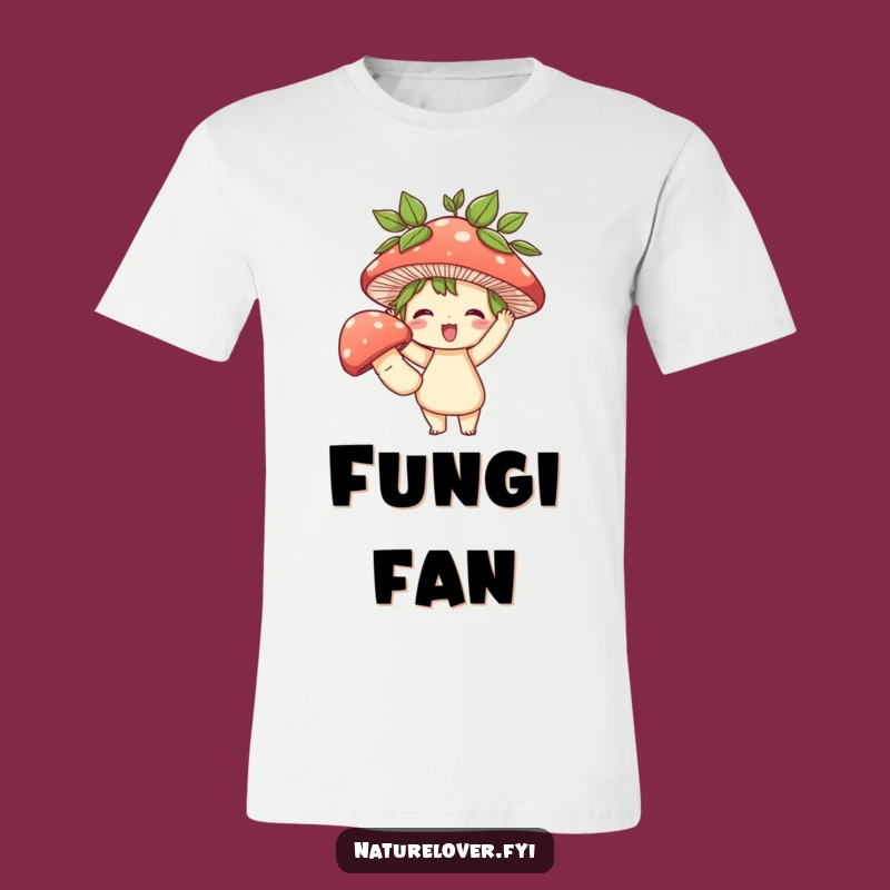 Funny Woodland Triumph T-Shirt: Cute Character with Mushroom, Hilarious Nature Tee Gift