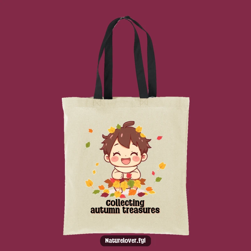 Funny Leaf Collector Tote: Carry Autumn's Beauty with Style