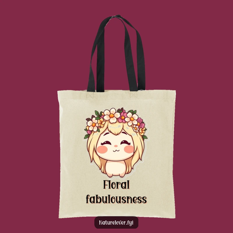 Funny Nature Lover Flower Tote Bag: Chic & Goofy Garden Carryall Gift