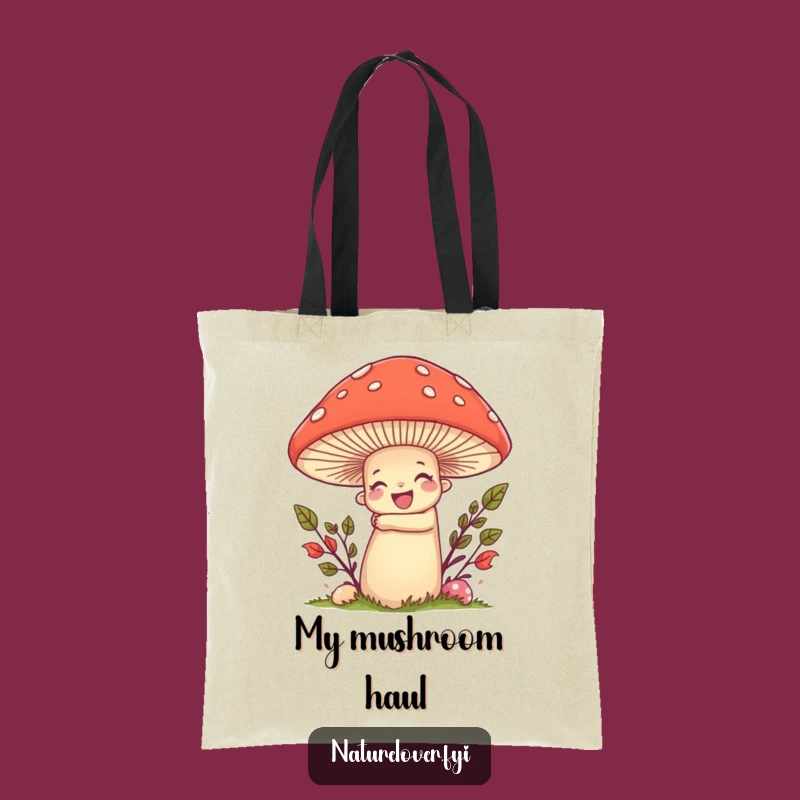 Funny Nature Lover Mushroom Tote Bag: Carry Your Joy, Eco-Friendly Style